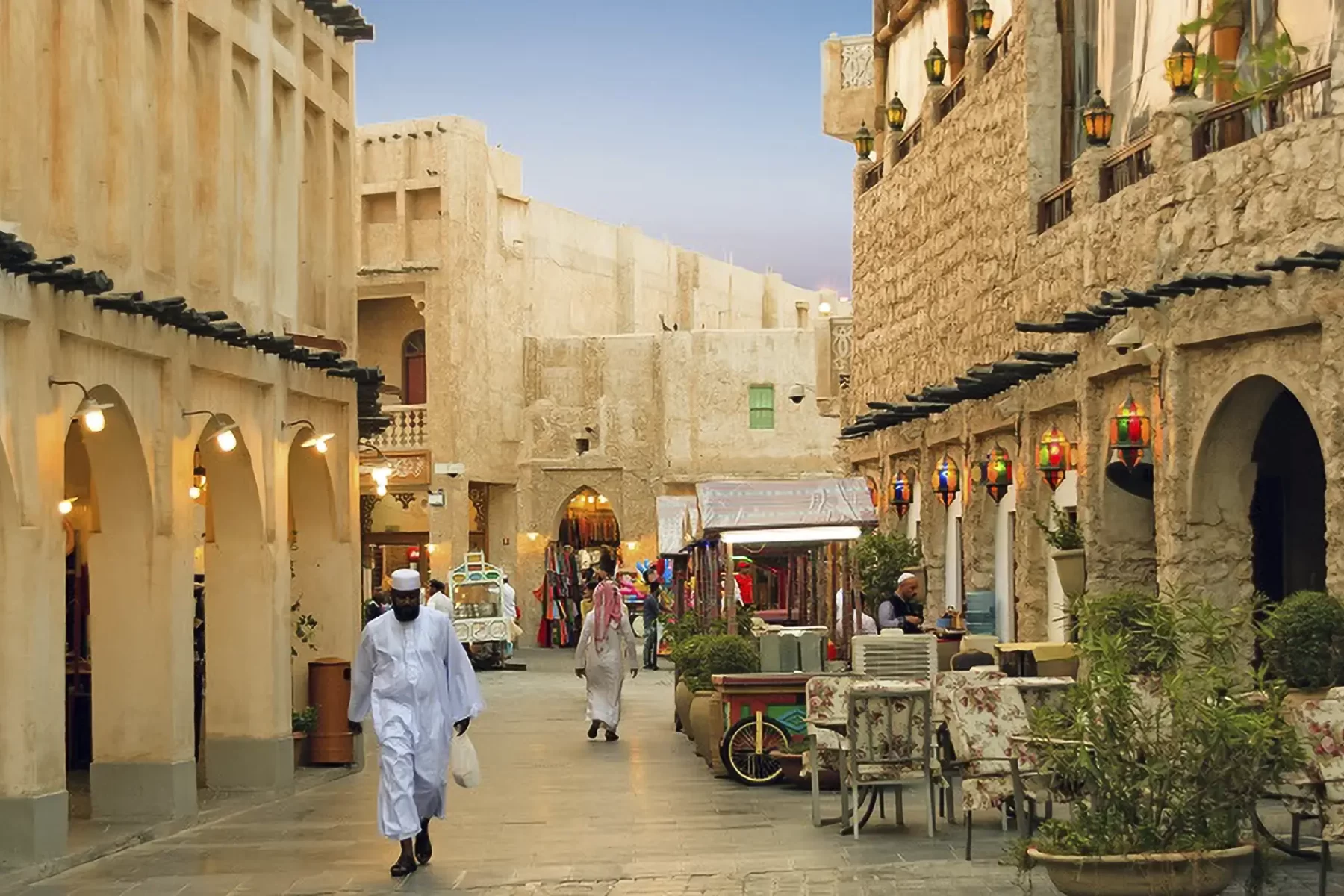 Bischofberger-Reisen_Reiseblog_Qatar_Abendstimmung-im-Souq-Waqif