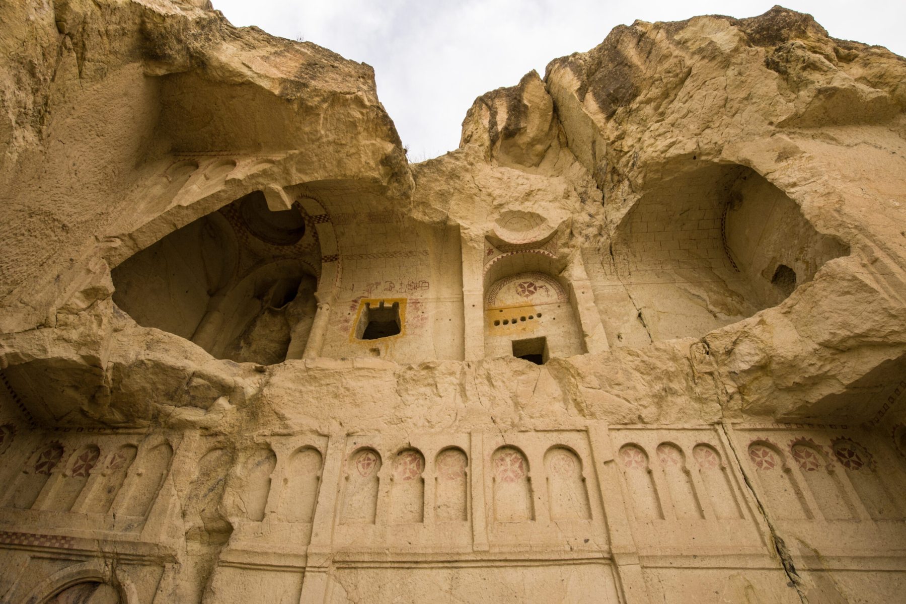 Cappadocia cave houses carved into the rocks