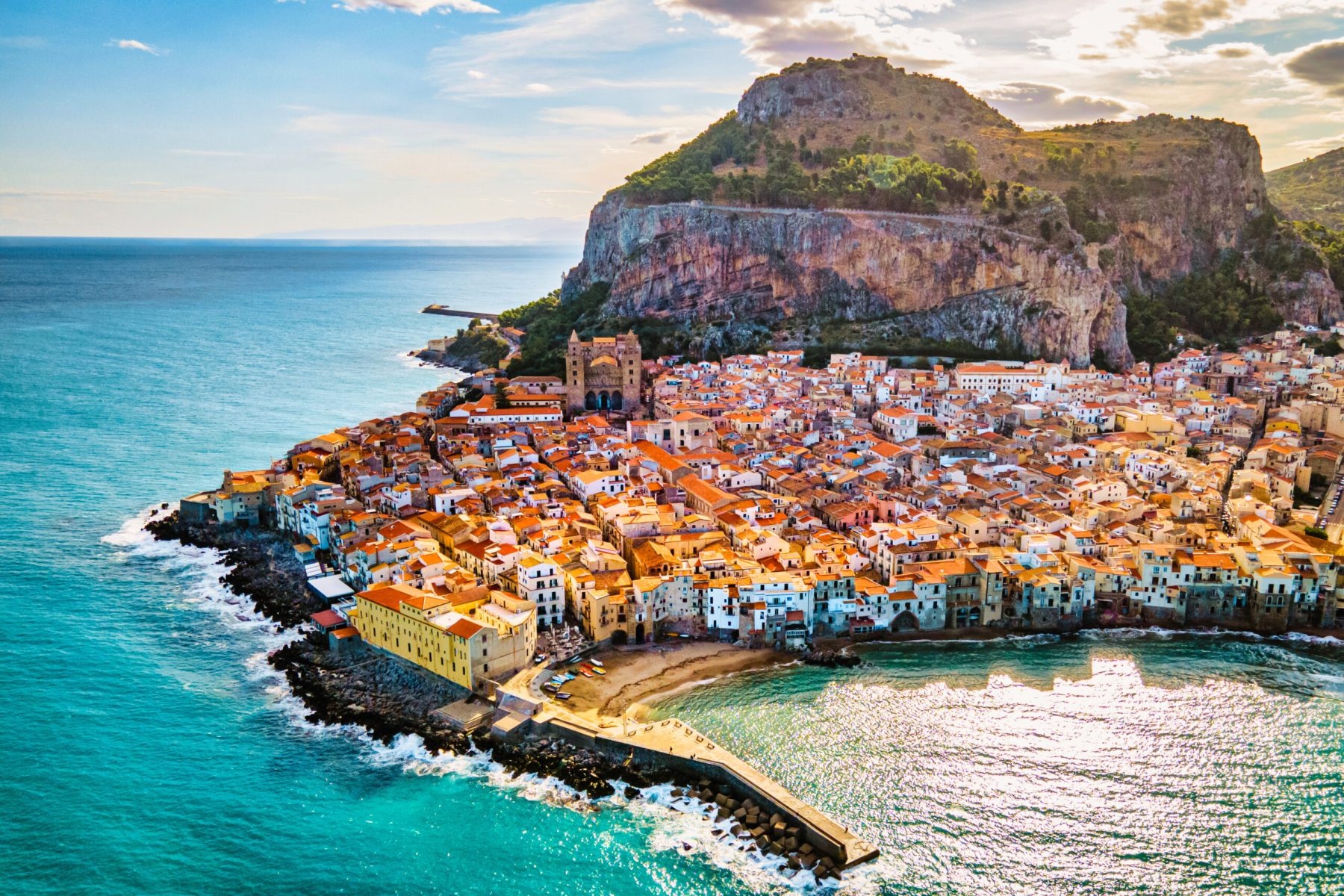 Cefalu, medieval village of Sicily island, Province of Palermo, Italy. Europe